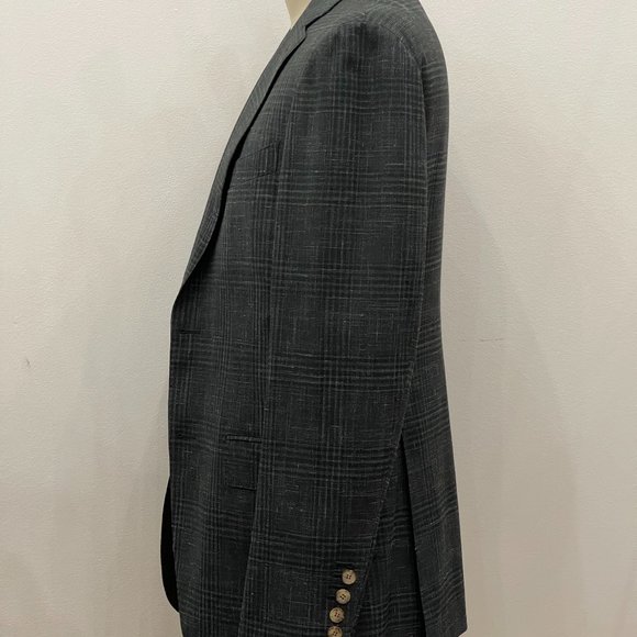 💙 HOST PICK 💙 SuitSupply Green Havana check suit Size 40R/34 - Picture 8 of 15